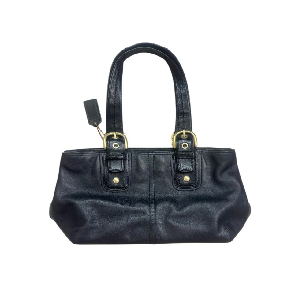 COACH SOHO black leather Satchel tote purse - Picture 11 of 17